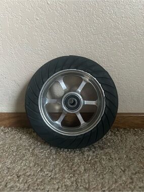 Goped Sport Engine Trix Rim Silver + Tire and Wheel Bearings Used Tested Works